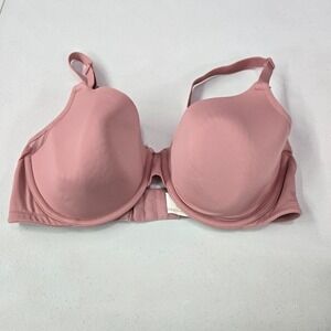 Warners Women Bra 38C Pink T Shirt Lightly Lined Underwire Convertible